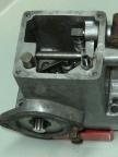 View of the fuel pump rack control servo.